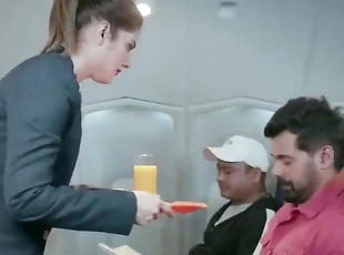 Indian Airhostess Fucks NRI Passenger On Plane